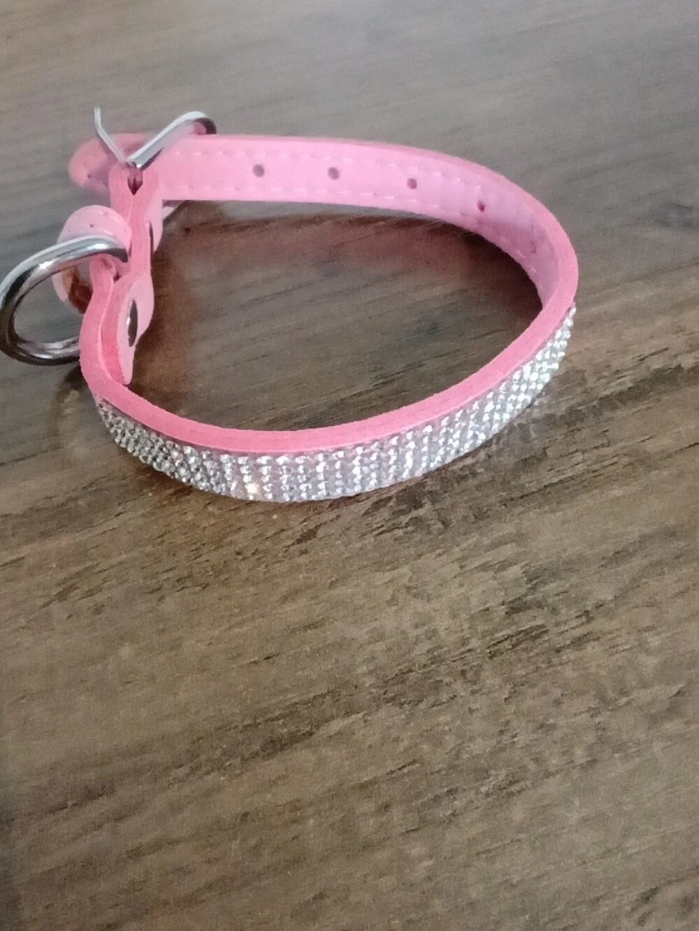 Rhinestone pink Pet Collar for 😺 Cat & 🐶 Dog Size XXS